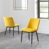 deluanay mustard chair roomset