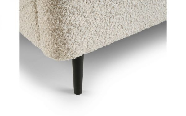 eden boucle bed leg detail