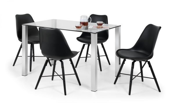 enzo table kari black chairs props