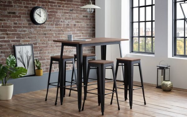 grafton backless bar set roomset