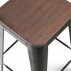 grafton backless bar stool top detail