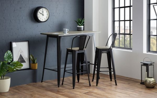 grafton bar table stools roomset