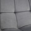 hadid chair grey fabric detail