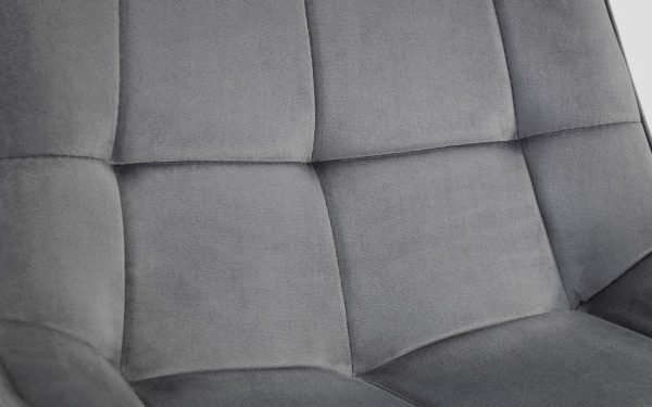 hadid chair grey fabric detail