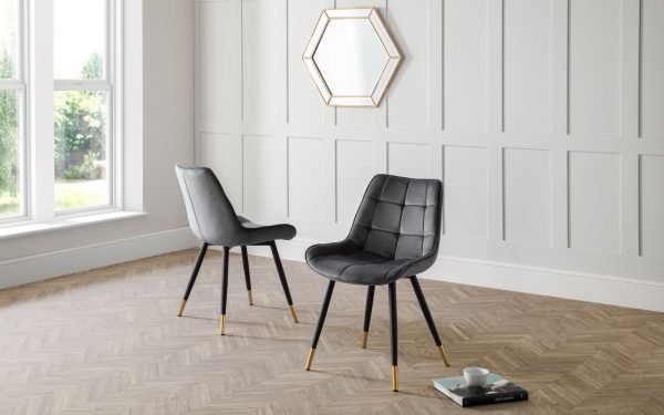 hadid grey chair roomset