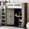 hercules highsleeper roomset woodgrain anthracite