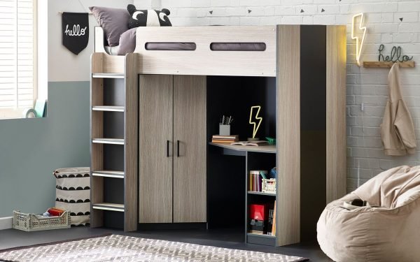 hercules highsleeper roomset woodgrain anthracite