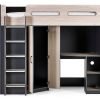 hercules highsleeper woodgrain anthracite front open doors