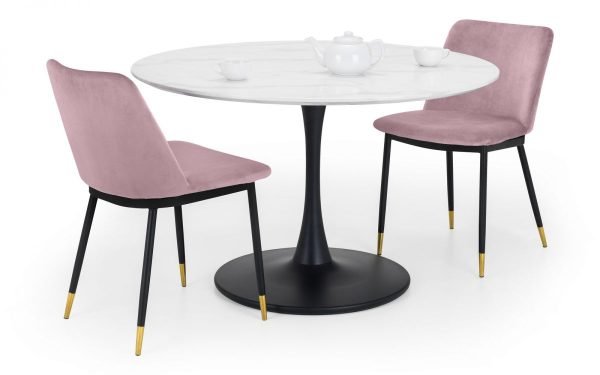 holland table delaunay pink chairs