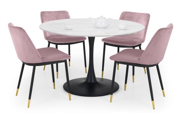 holland table delaunay pink chairs