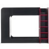 impact gaming bunk black red front