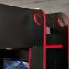 impact gaming bunk black red ladder detail roomset