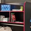 impact gaming bunk black red shelf detail roomset