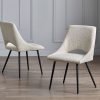 iri iris boucle dining chair roomset