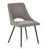 iri iris grey boucle dining chair cutout ()