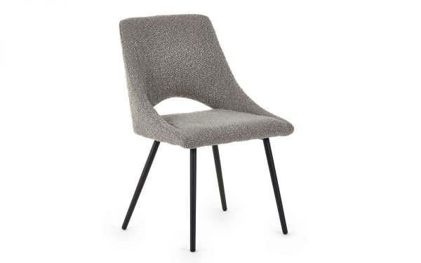 iri iris grey boucle dining chair cutout