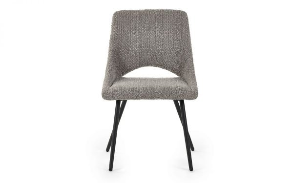 iri iris grey boucle dining chair cutout