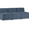 lago seater without arms blue angled