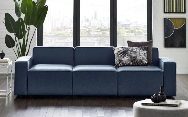 lago combination sofa blue seater roomset