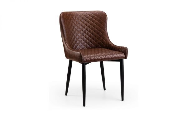 luxe brown leather chair