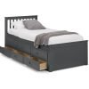 maisie bed drawers open anthracite