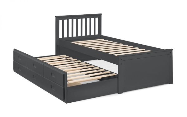 maisie bed open slats anthracite