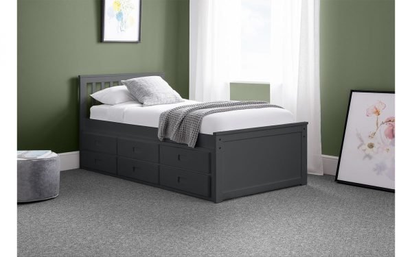 maisie bed roomset anthracite