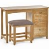 mallory single pedestal dressing table stool