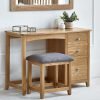 mallory single pedestal dressing table stool roomset