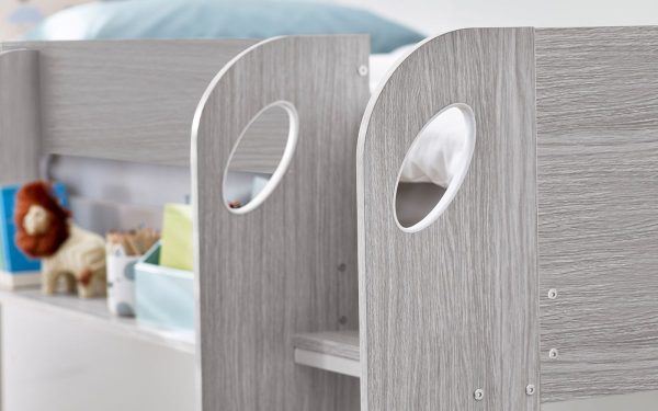 mar mars bunk underbed grey oak detail