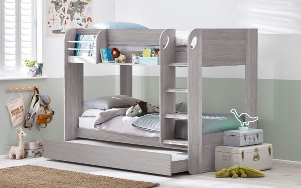 mar mars bunk underbed grey oak roomset