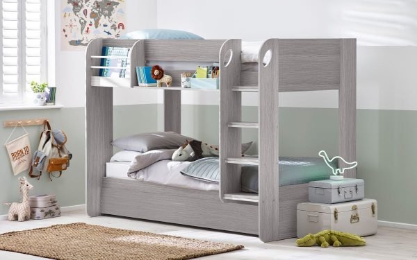 mar mars bunk underbed grey oak roomset