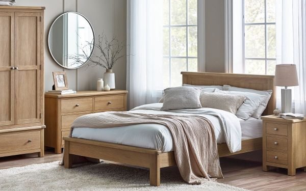 mem memphis limed oak cm bed roomset