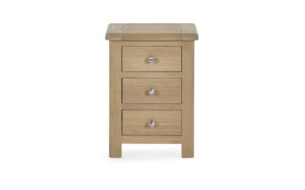 mem memphis limed oak drawer bedside cutout