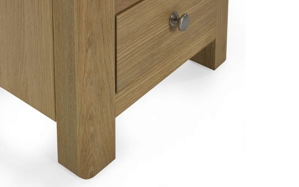 mem memphis limed oak drawer bedside detail