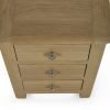 mem memphis limed oak drawer bedside detail