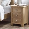 mem memphis limed oak drawer bedside roomset