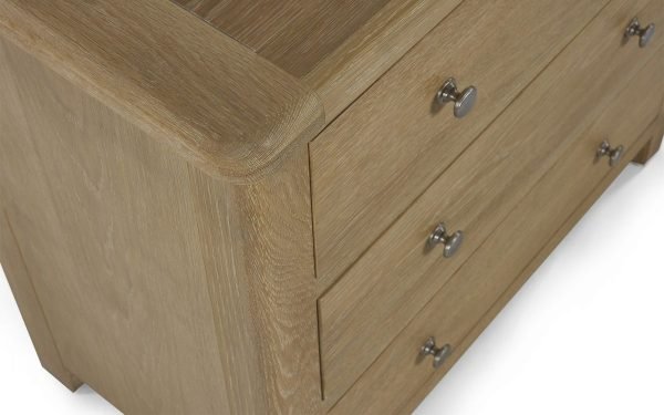 mem memphis limed oak drawer chest detail