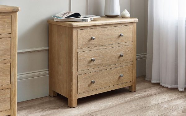 mem memphis limed oak drawer chest roomset