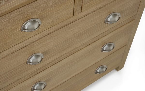 mem memphis limed oak drawer chest alternative handles detail