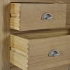 mem memphis limed oak drawer chest alternative handles detail