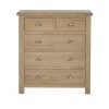 mem memphis limed oak drawer chest cutout