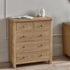 mem memphis limed oak drawer chest roomset