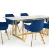 minori dining table lorenzo blue chairs