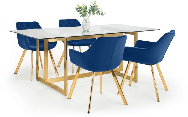 minori dining table lorenzo blue chairs props