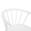 mod mod modena curved back dining chair white detail