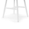 mod mod modena curved back dining chair white detail