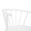 mod mod modena curved back dining chair white detail