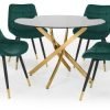 montero round table hadid green chairs