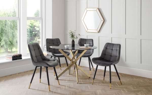 montero round table hadid grey chairs roomset